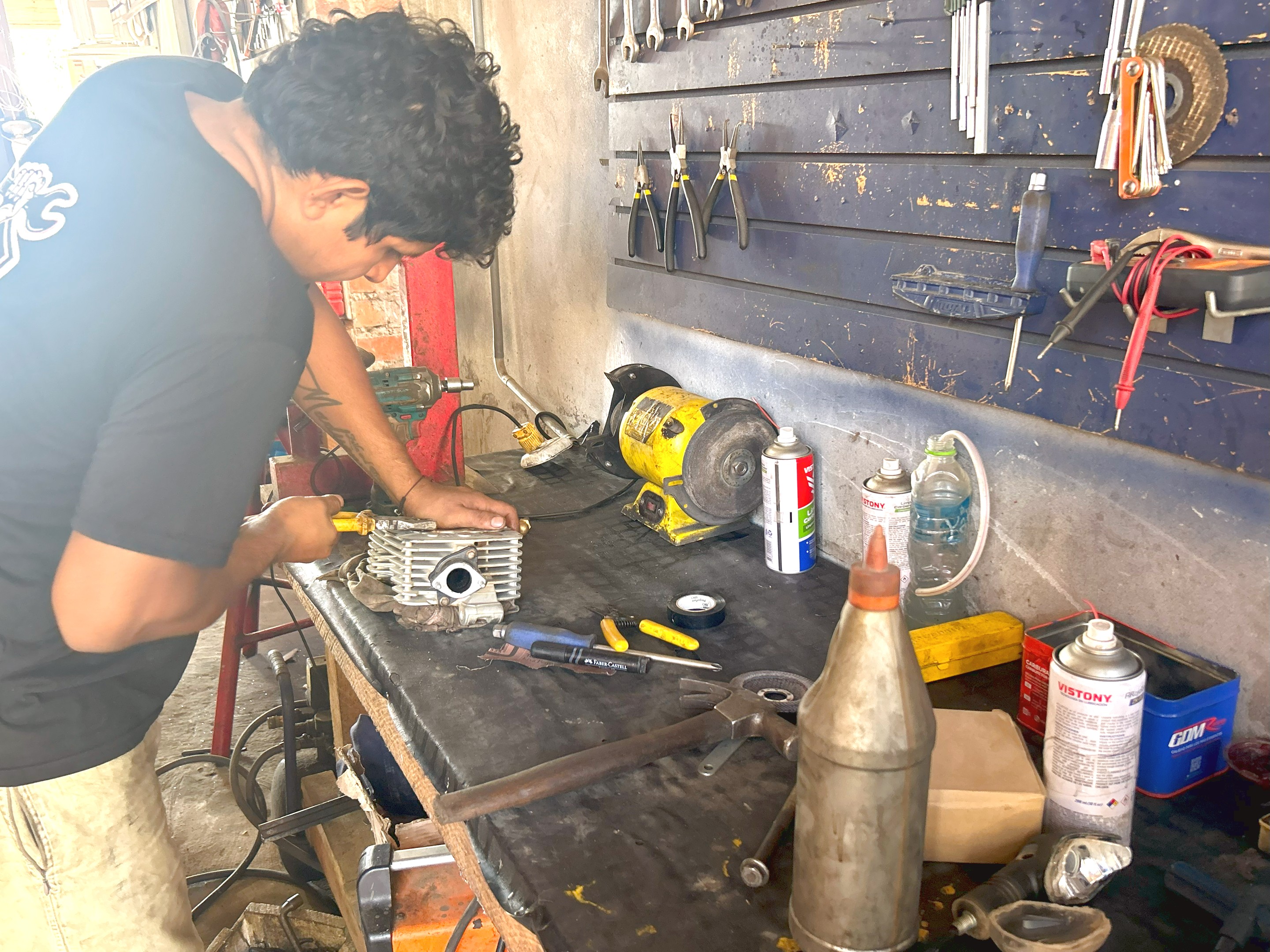 Área de repuestos del taller
